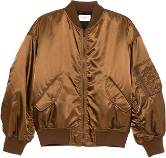 Saint Laurent Satin-finish Bomber Jacket