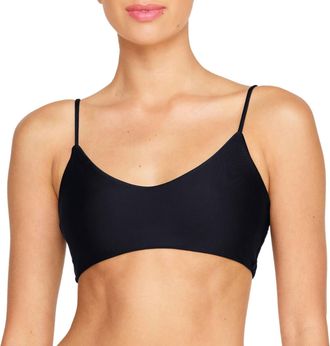 Mikoh Swimwear Womens Capri Top In Noir