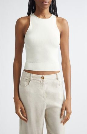 Toccin Avery Racerback Tank in Ivory at Nordstrom, Size Medium