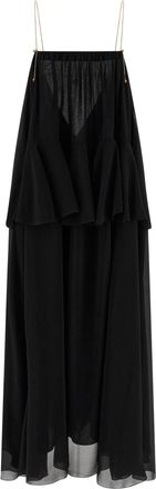 Chloé Silk Dress Abiti Nero-Donna