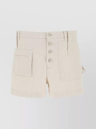 Etro cotton blend high-rise tailored shorts