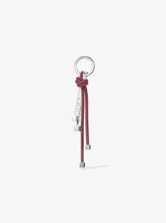 Michael Kors Silver-Tone and Speckled Cord Bag Charm