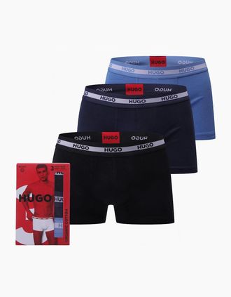 HUGO BOSS Mens 3 Pack of Logo Trunks - Multi - Size: 37/36/32