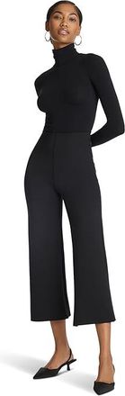 Commando Neoprene Cropped Wide Leg Pants Neo632 Womens Clothing Black : LG (12-14), Elastane/Nylon
