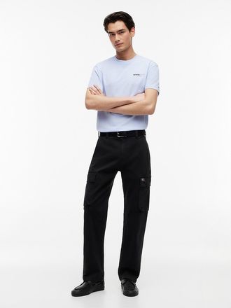 Tommy Hilfiger Mens Tommy Jeans Straight Cargo Pant - Black - 30W x 30L