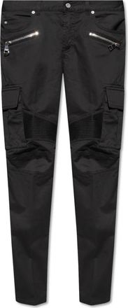 Balmain Cargobroek - Heren - Slim Fit Broeken - Zwart - W32 - Katoen - Broeken