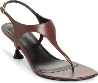 Proenza Schouler Tee Sandal in Chocolate at Nordstrom, Size 9.5Us