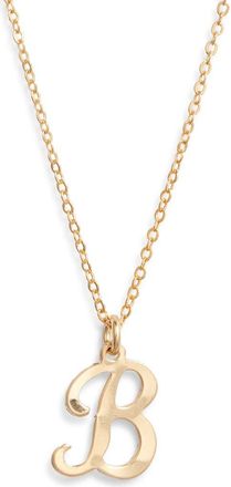 Set & Stones Gianna Initial Pendant Necklace in Gold /B at Nordstrom