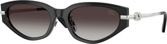 Burberry BE4493D Asian Fit 41128G Womens Sunglasses Grey Size 56