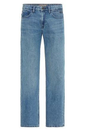 Blend Regular Fit Loose Leg Pants in Denim Middle Blue at Nordstrom Rack, Size 34