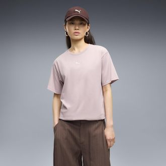 Puma T-shirt ESS vestibilit&agrave; comoda da donna, Abbigliamento, Rosa, XL