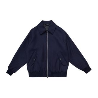 Selected Bjorn Manteco Blouson - Heren - Zomerjassen - Blauw - 2XL - Wol - Jassen