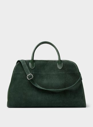 Le 31 Mens Espresso suede travel bag Exclusive collection from Italy