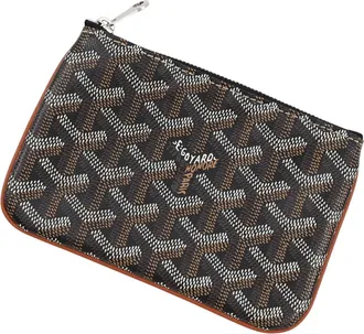Goyard Black Pvc Leather Pouch (Pre-Owned)