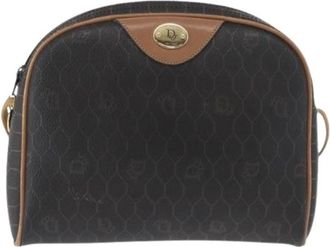 Dior Pre-owned Vintage honeycomb schoudertas - Dames - Vintage Schoudertas - Bruin - ONE Size - Leer - Vintage