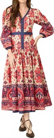 BTB Los Angeles Regina Maxi Dress In Scarf Print