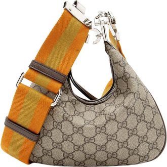 Gucci Gg Supreme Web Attache Small Shoulder Bag (Authentic Pre-Loved)