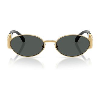 Versace Sunglasses, unisex, Yellow, Size: 56 MM Oval Sunglasses