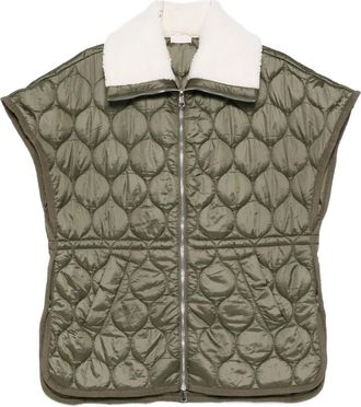 Liu Jo quilted waistcoat - Green