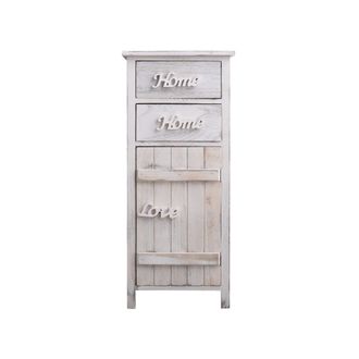 Mobili Rebecca Mobili Rebecca - Rebecca Mobili Cajonera Comoda Mueble 2 Cajoneras 1 Puerta 84x37x30