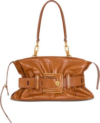 Balmain Borsa a spalla Anthem - Marrone