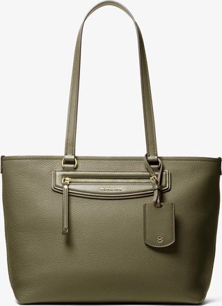 Michael Kors Jet Set Travel Medium Pebbled Leather Tote Bag