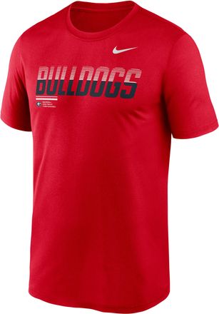 Nike Georgia Sideline Legend Nike Mens Dri-FIT College T-Shirt in Red | 02TI65NGBN-7SB