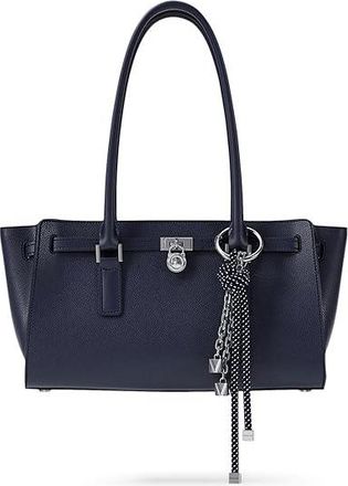 Michael Kors Hamilton Moderne Small East West Shoulder Tote Handbags Dress Blues : MD, Leather
