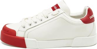 Dolce & Gabbana Sneakers Portofino in pelle - Bianco