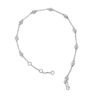 House of Brilliance 14K White Gold 1/2 Cttw Diamond by Yard Bracelet