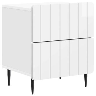vidaXL Armario De Noche Con Caj&oacute;n Brillante 43 X 34,5 X 49,5 Cm Vidaxl