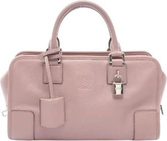 Loewe Pre-owned Amazona 28 Handbag - Dames - Vintage Handtas - Roze - ONE Size - Leer - Vintage