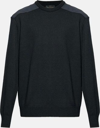 Paul & Shark Paul & Shark Mens Technical Wool Typhoon Sweater Black - Size: 40