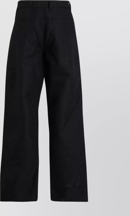 Ferragamo wide leg canvas chinos