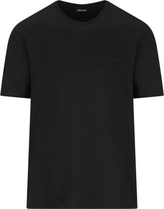 Ermenegildo Zegna Logo-embroidered T-shirt