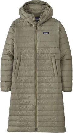 Patagonia Recycled Down Sweater Parka Mantel für Damen | oliv