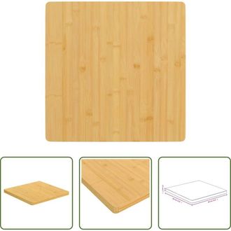 vidaXL vidaXL Tavolo da bar - Piano del Tavolo 60x60x2,5 cm in Bamb&ugrave;