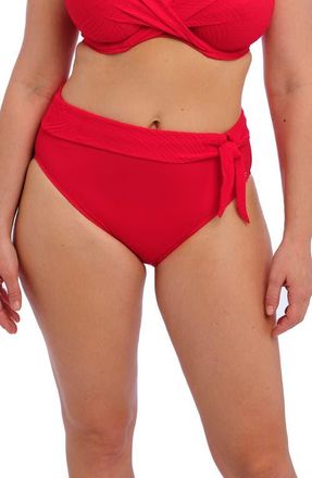 Fantasie Ottawa High Waist Bikini Bottoms in Radiant Red at Nordstrom, Size Xx-Large