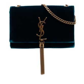 Saint Laurent Pre-owned Saint Laurent Small Velvet Monogram Kate Tassel Crossbody Ladies 03JZPHI0U9TKUA08