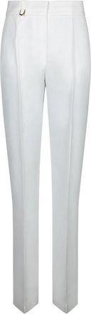 Jacquemus Witte Broek met Metalen Ringdetail - Dames - Slim Fit Broeken - Wit - M - Broeken