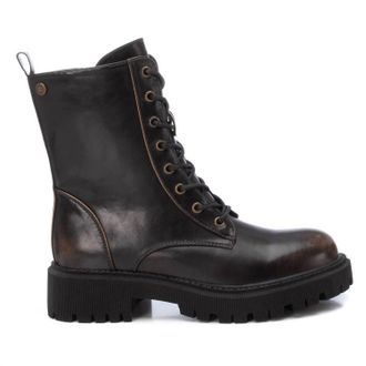 Xti Womens Combat Booties In Brown