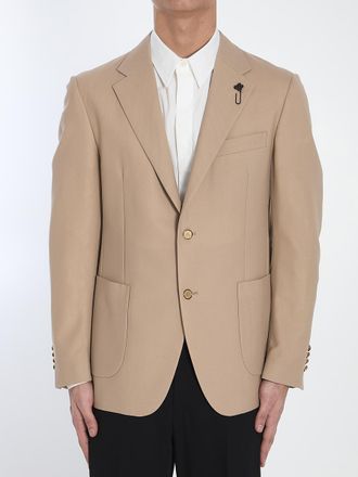 Lardini Wool Single-Breasted Jacket