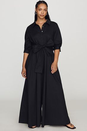 Hutch Poplin Shirt Tie-Waist Jumpsuit