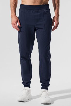 Alo | Co-Op Pants (Long) in Navy Blue, Size: Medium