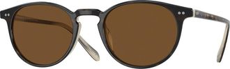 Oliver Peoples OV5004SU Riley Sun Polarized 166657 Mens Sunglasses Black Size 49