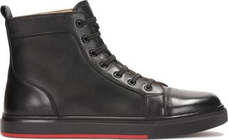 Kazar Veterschoenen van hoogwaardig leer. Dit product valt groot uit. - Heren - Sneakers - Zwart - 43 EU - Leer - Schoenen
