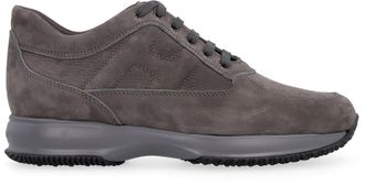 Hogan Mens Trainers Interactive Suede Grey Calf Leather Sneaker