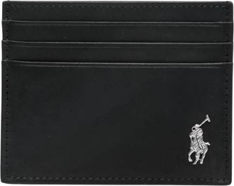 Polo Ralph Lauren Logo Motif Leather Card Case