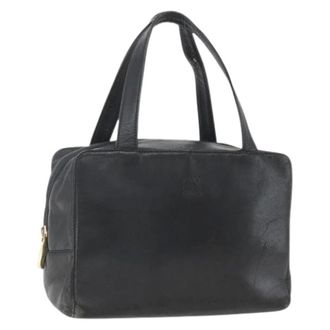 Loewe Pre-owned Leren Handtas - Dames - Pre-owned - Zwart - Maat: ONE Size Leer