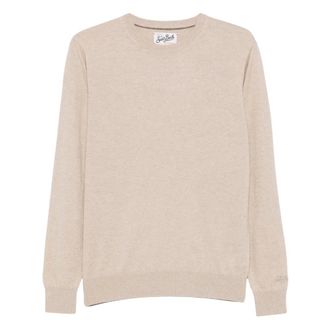 MC2 Saint Barth Regent Merinocash - Heren - Truien - Beige - Maat: S Zijde